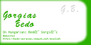 gorgias bedo business card